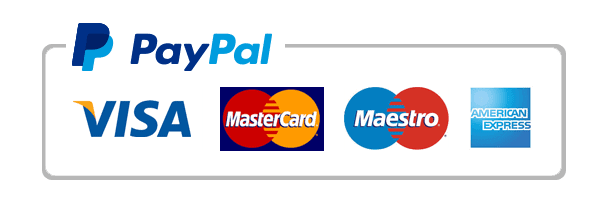 PayPal - Visa, Mastercard, Maestro, American Express
